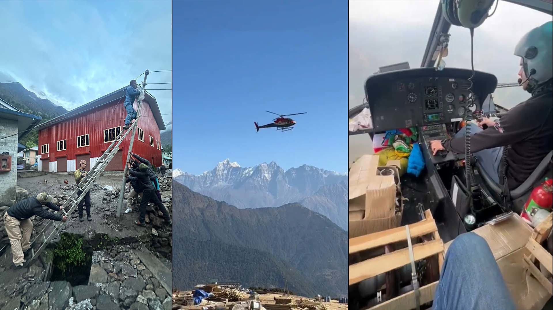 Janaki Cable Industry's Proud Achievement: Helicopter Transport of Conductors to Solukhumbu